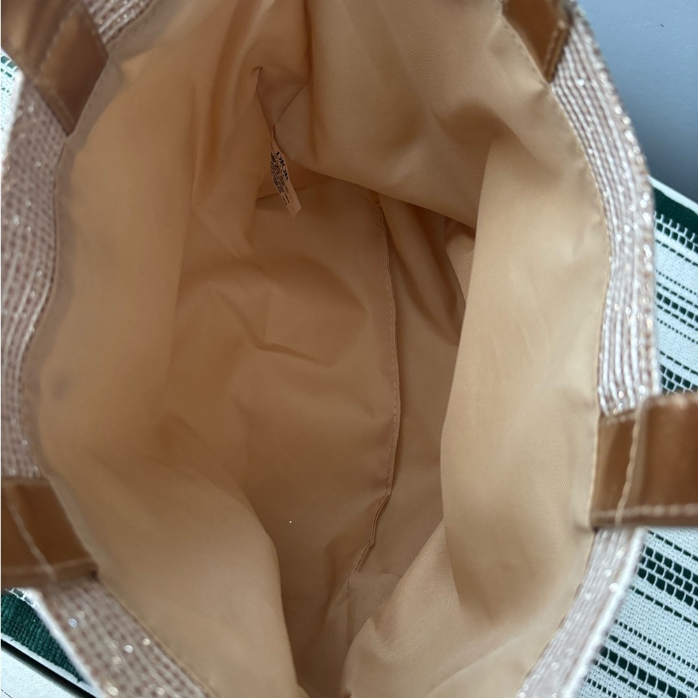 Dior Beige Straw Tote with Gold Handles - Picture 5 of 6